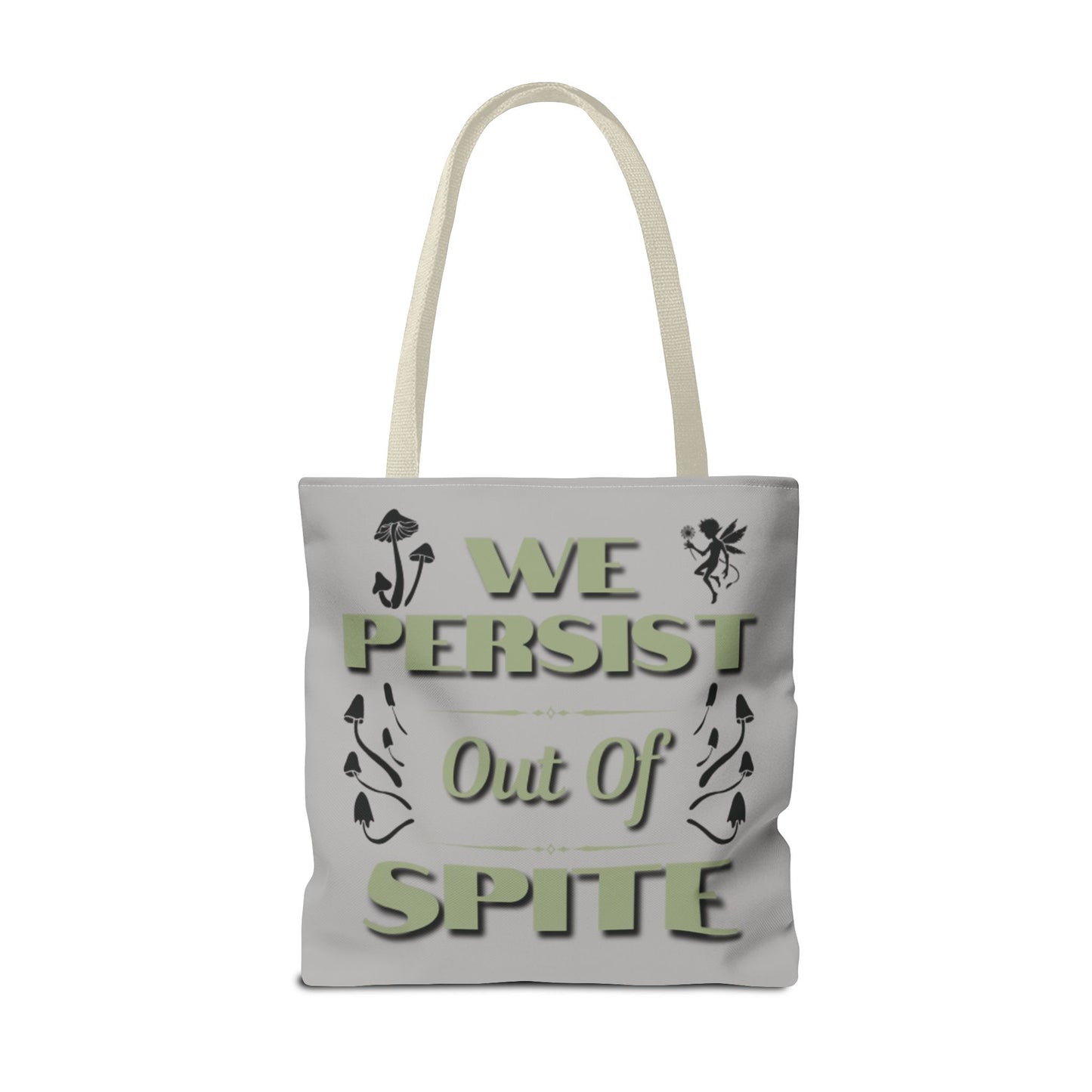 Whimsical Fairy Tote Bag - "The Spite Sprite" & "We Persist Out of Spite" Designs