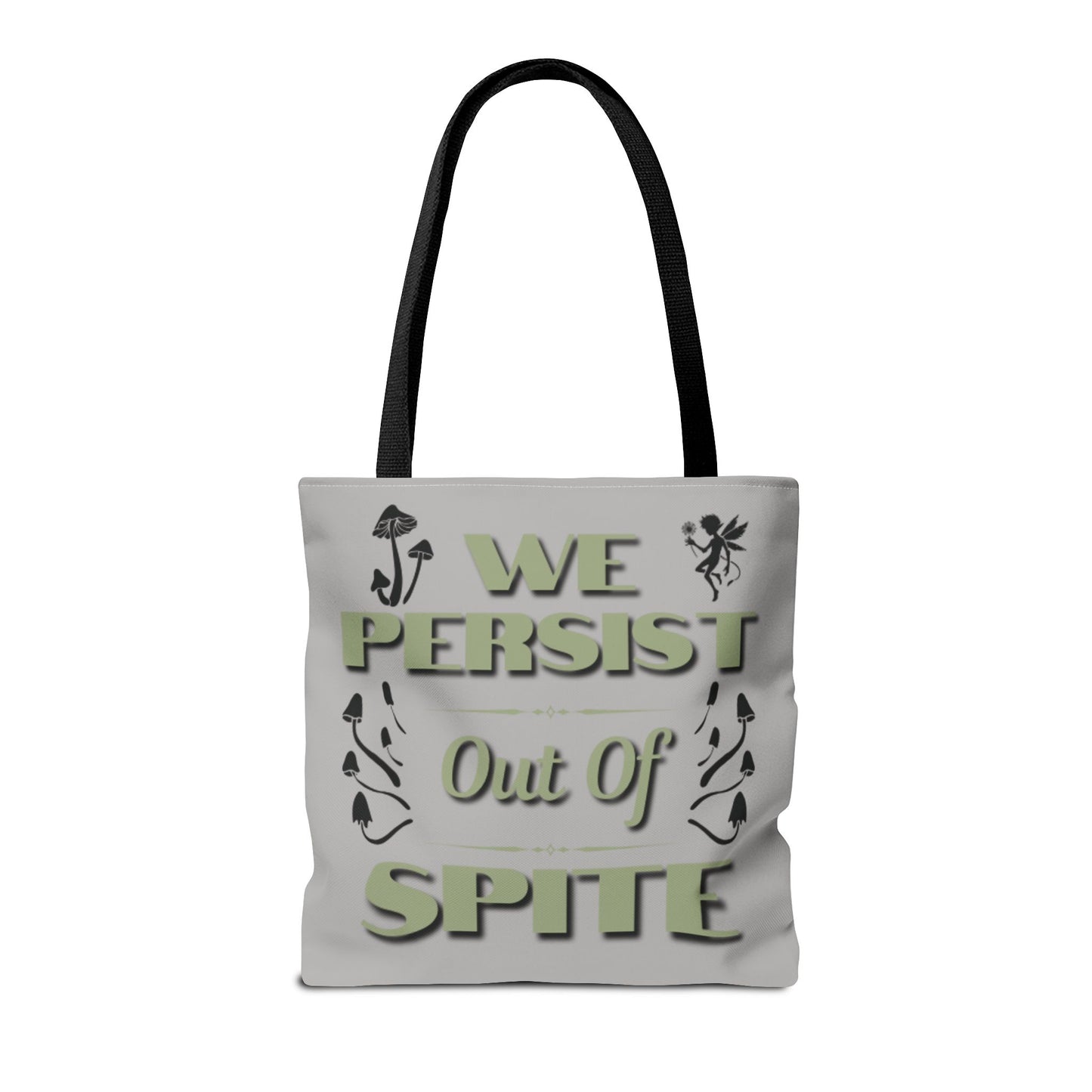 Whimsical Fairy Tote Bag - "The Spite Sprite" & "We Persist Out of Spite" Designs