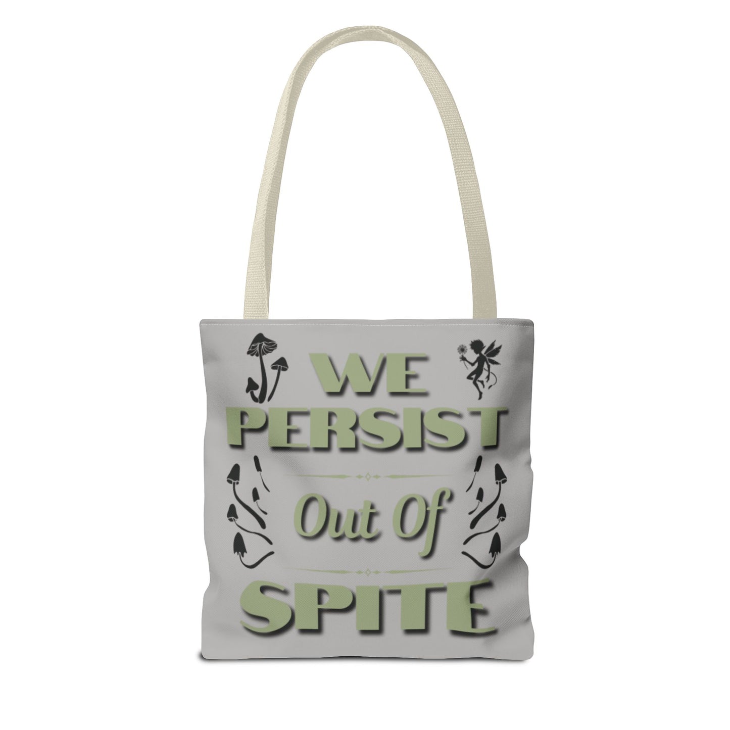 Whimsical Fairy Tote Bag - "The Spite Sprite" & "We Persist Out of Spite" Designs