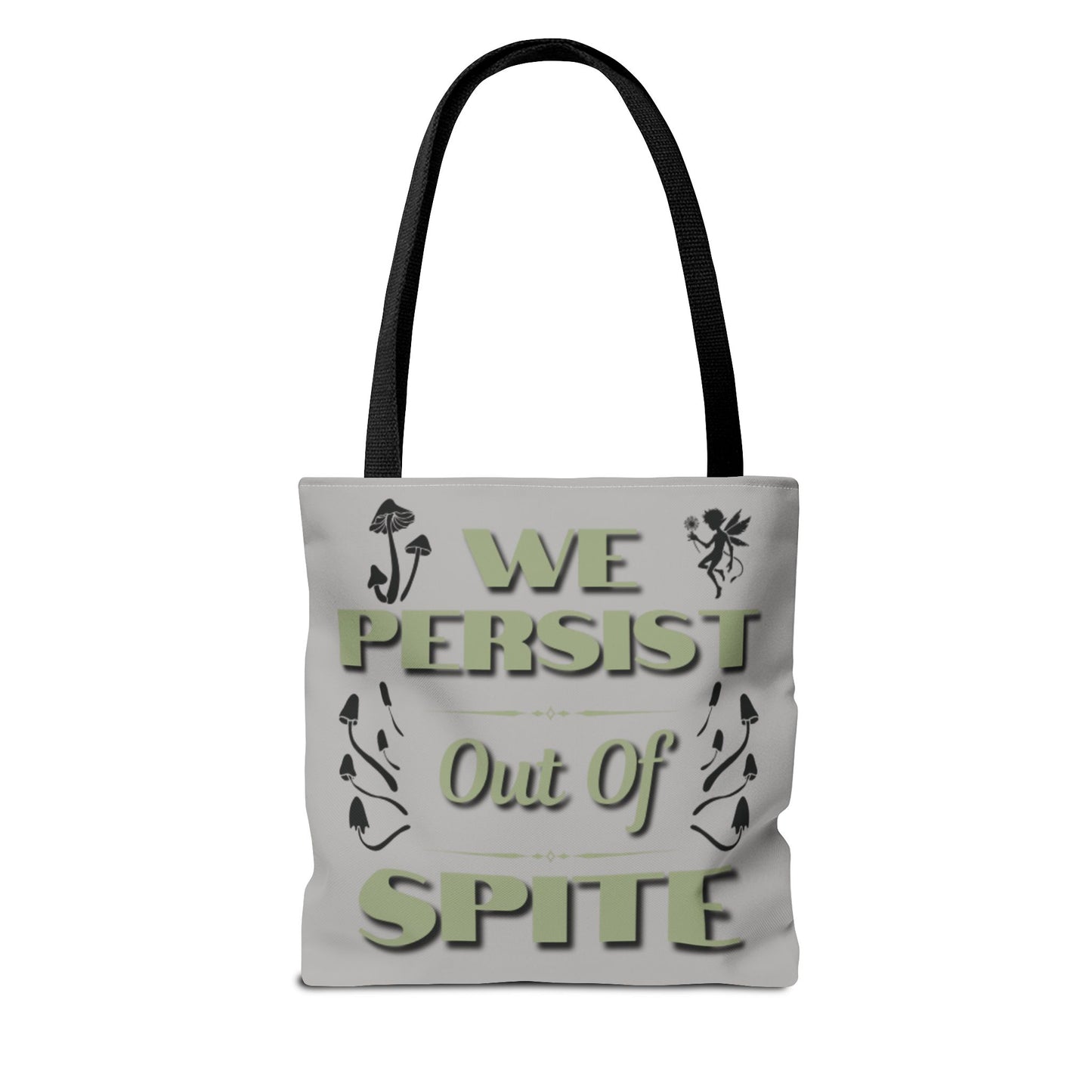 Whimsical Fairy Tote Bag - "The Spite Sprite" & "We Persist Out of Spite" Designs